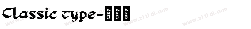 Classic type字体转换
